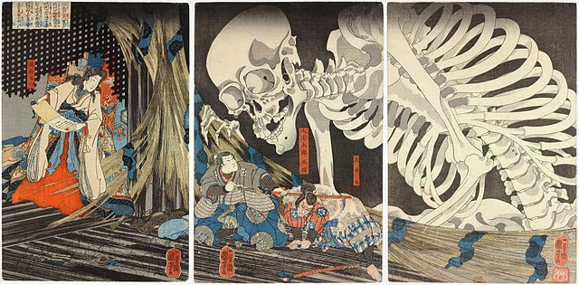 Takiyasha the Witch and the Skeleton Spectre by Utagawa Kuniyoshi